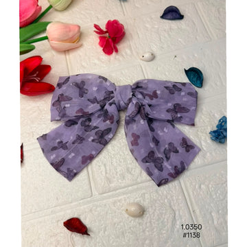 Elegant Chiffon Ribbon Bow Hair Clip