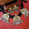 Beautiful Dual Tone Oxidised Necklace for Festive Wear