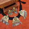 Beautiful Dual Tone Oxidised Necklace for Festive Wear