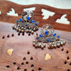 Artisan Oxidized Peacock Earrings