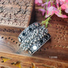 Stylish Silver Handcuff with Mirror Reflection and Ghungroo Charm