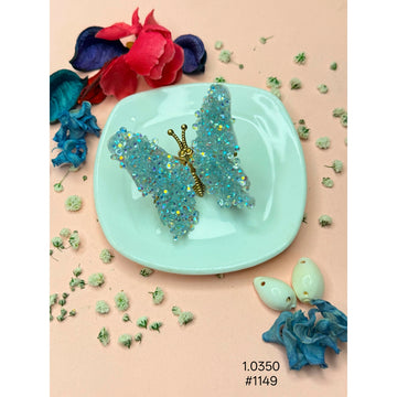 Elegant Crystal Butterfly Hair Clip