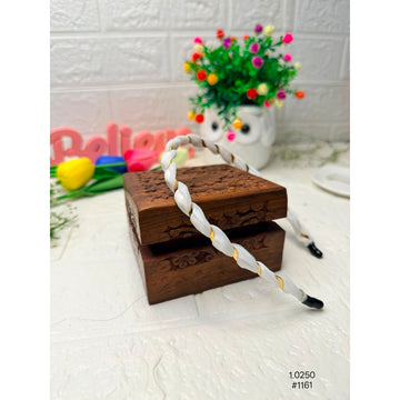 White Twisted Fabric Hair Band