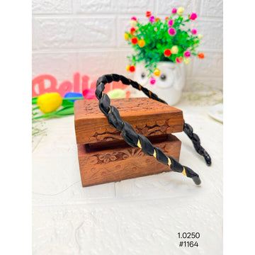 Black Twisted Fabric Hair Band