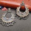 Dark Elegance Black Metal Chandbali