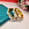 Chic Pearl Bangles in Gold Finish