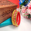 Red and Gold: A Timeless Bangle Duo