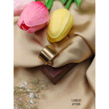Gold-Plated  Cuff Statement Ring