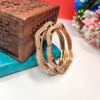 Dazzling Rose Gold Bangles