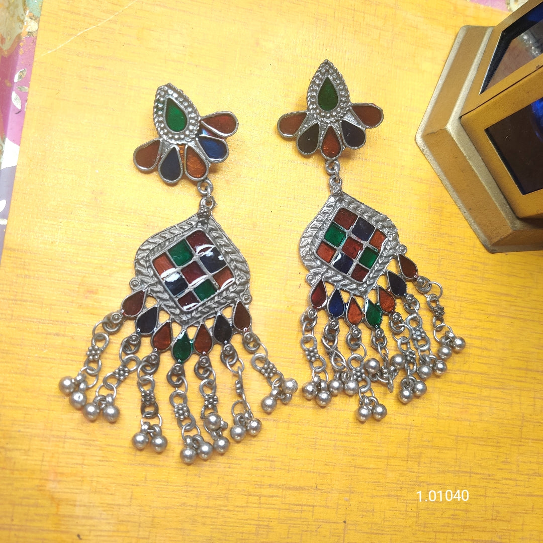 Antique-Inspired Afghan Earrings