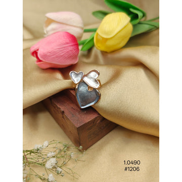 Gold-Plated Multi-Heart  Finger Ring