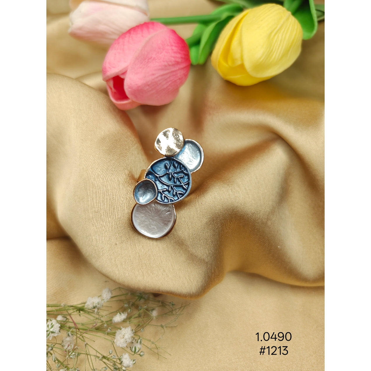 Coral Branch Cocktail Ring