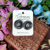 Minimalist Oxidised Silver Studs
