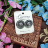 Minimalist Oxidised Silver Studs