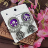 Classic Silver Jhumki with Meenakari Art