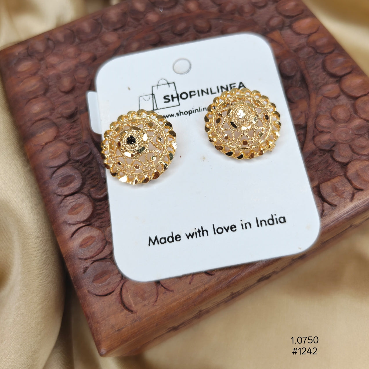 Filigree Pasha Stud Earrings