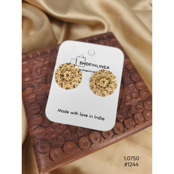 Indian Gold Stud Earrings