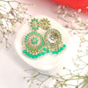 Stunning Stone-Studded Pearl Drop Chandbali