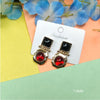 Statement Square Circle Earrings