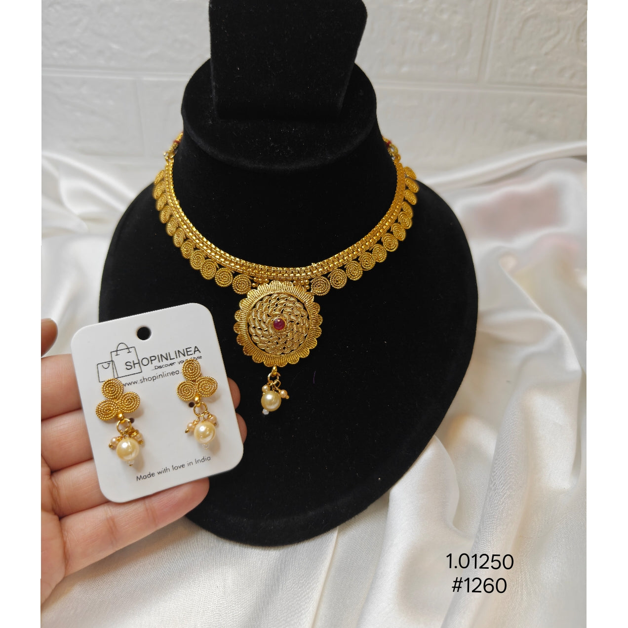 Gold-Plated  Coin Necklace Set