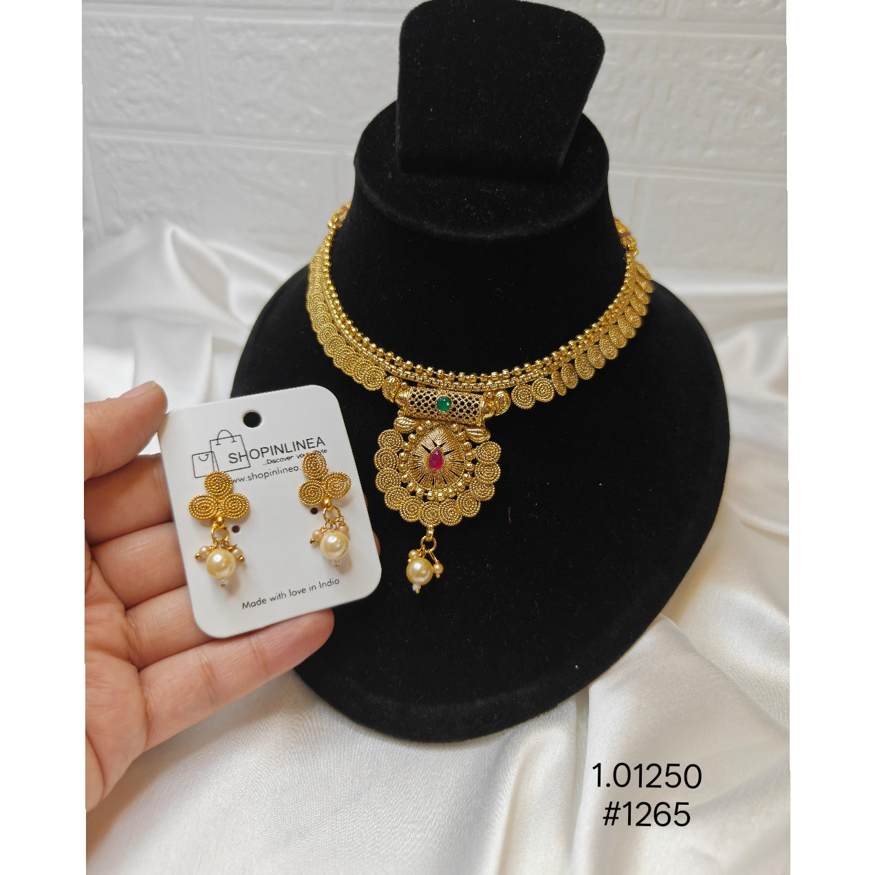 Antique Gold-Plated  Necklace Set