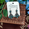 Dazzling Oxidised Drop Earrings