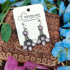 Dazzling Oxidised Drop Earrings