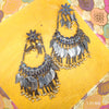 Featherlight Elegance Oxidised Earring
