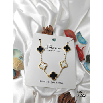 Five-Motif Clover Charm Bracelet