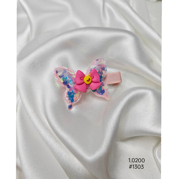 Light Pink Butterfly Hair Clip