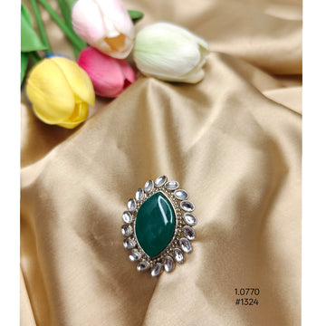 Marquise  Green Cocktail Ring