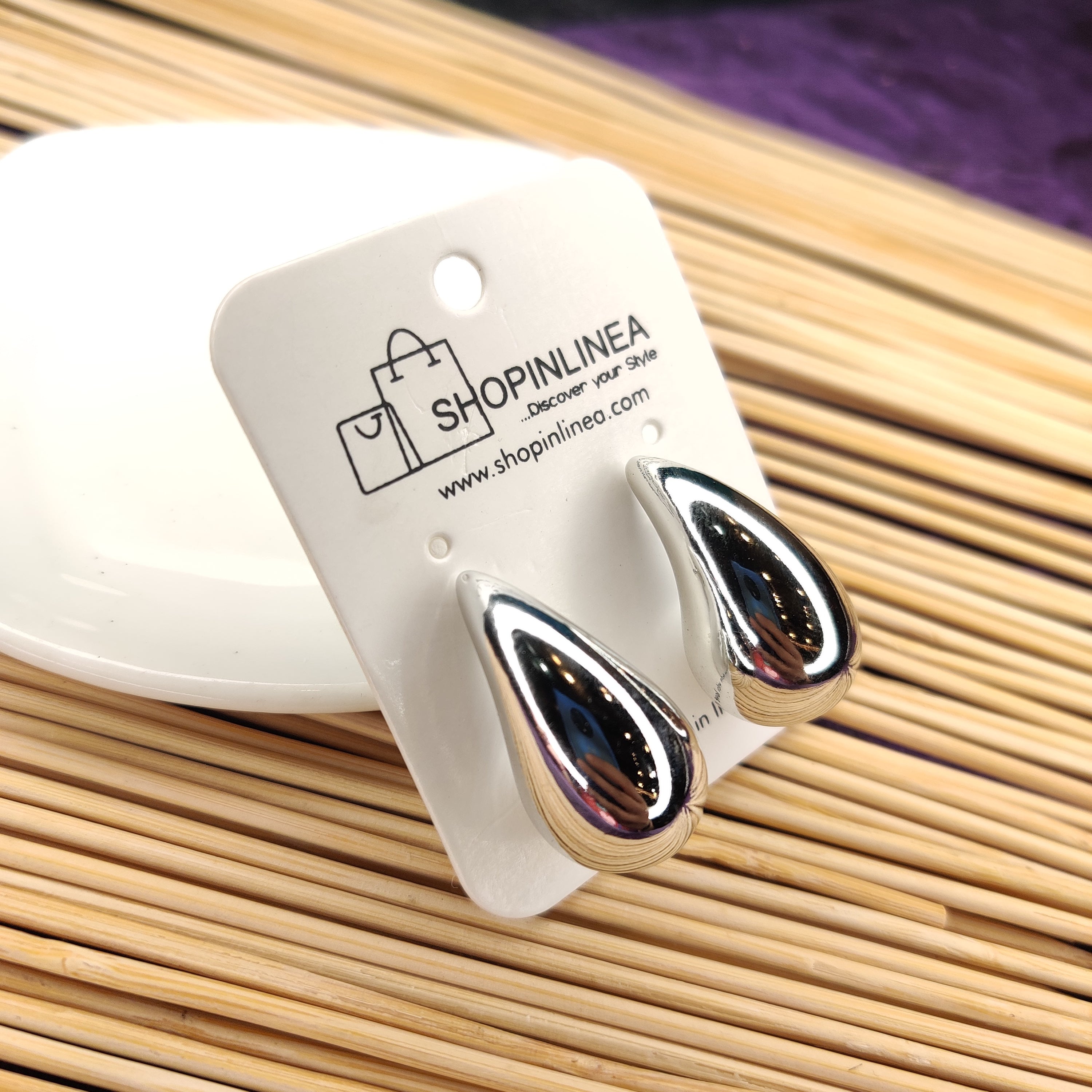 Minimal Water Drop Studs