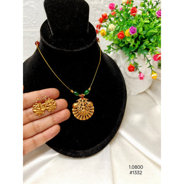 Lakshmi Pendant String Necklace Set