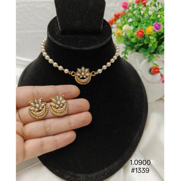 Maharashtrian  Chandrakor and lotus Necklace Set