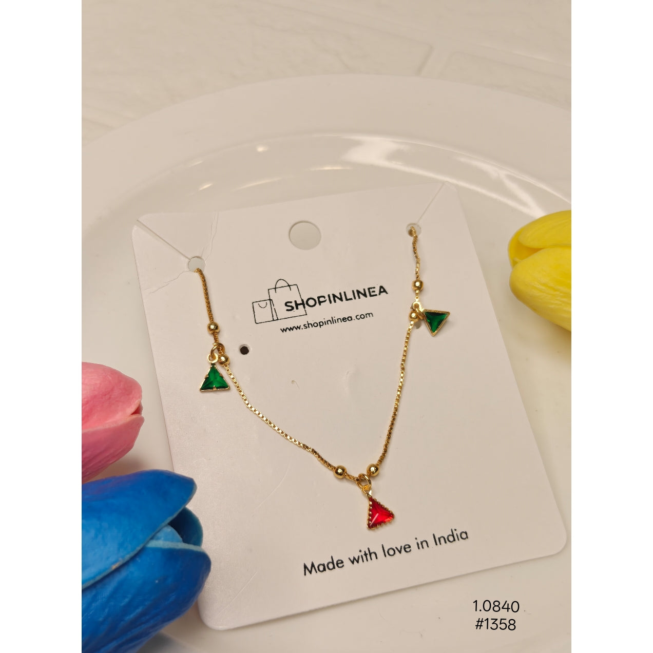 Minimalist Daily Wear Gold-Plated Chain Pendant
