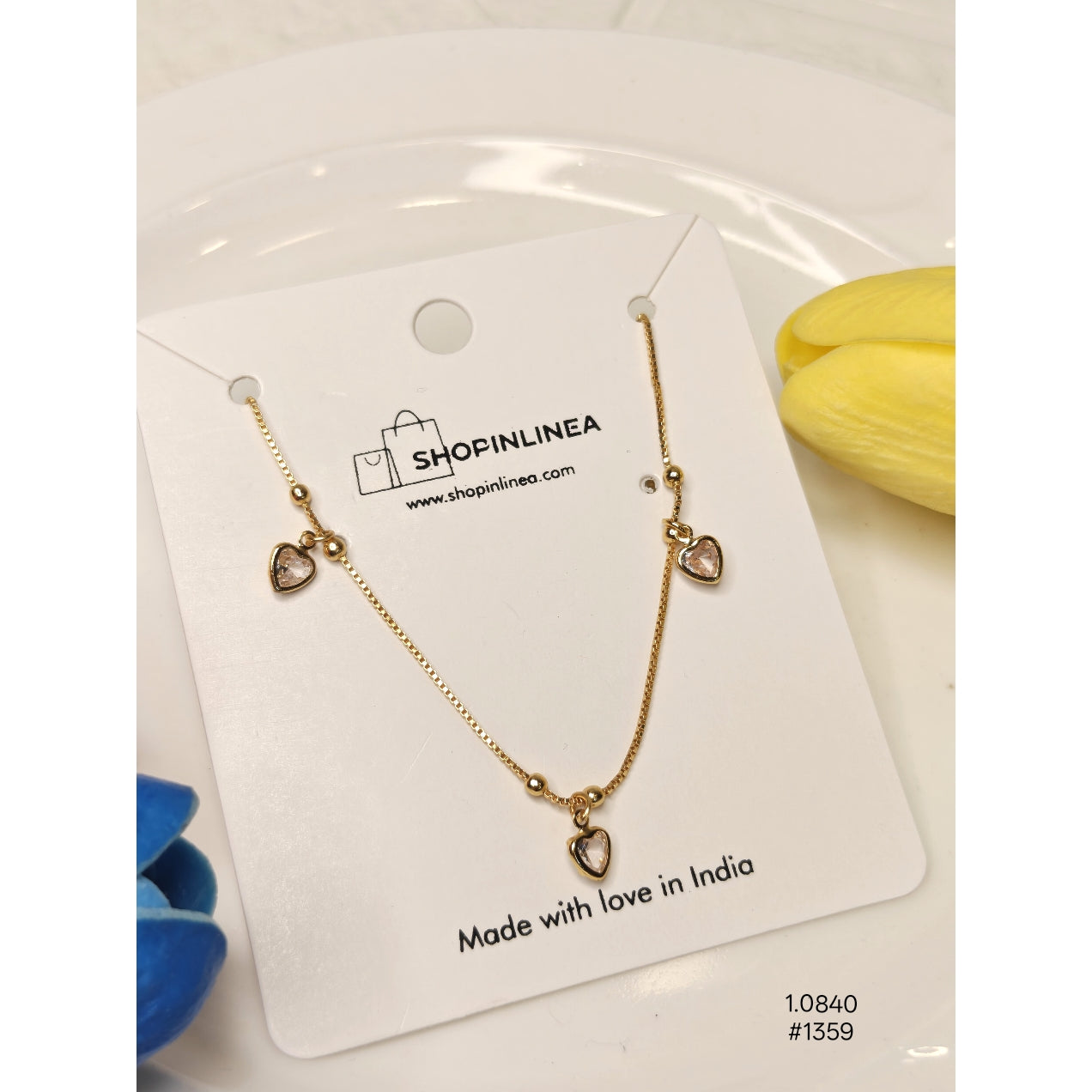 Gold-plated Plated Brass Chain and Pendant