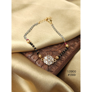 Floral Cubic Hand Mangalsutra Bracelet
