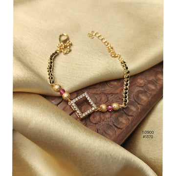 Diamond Square Mangalsutra Bracelet