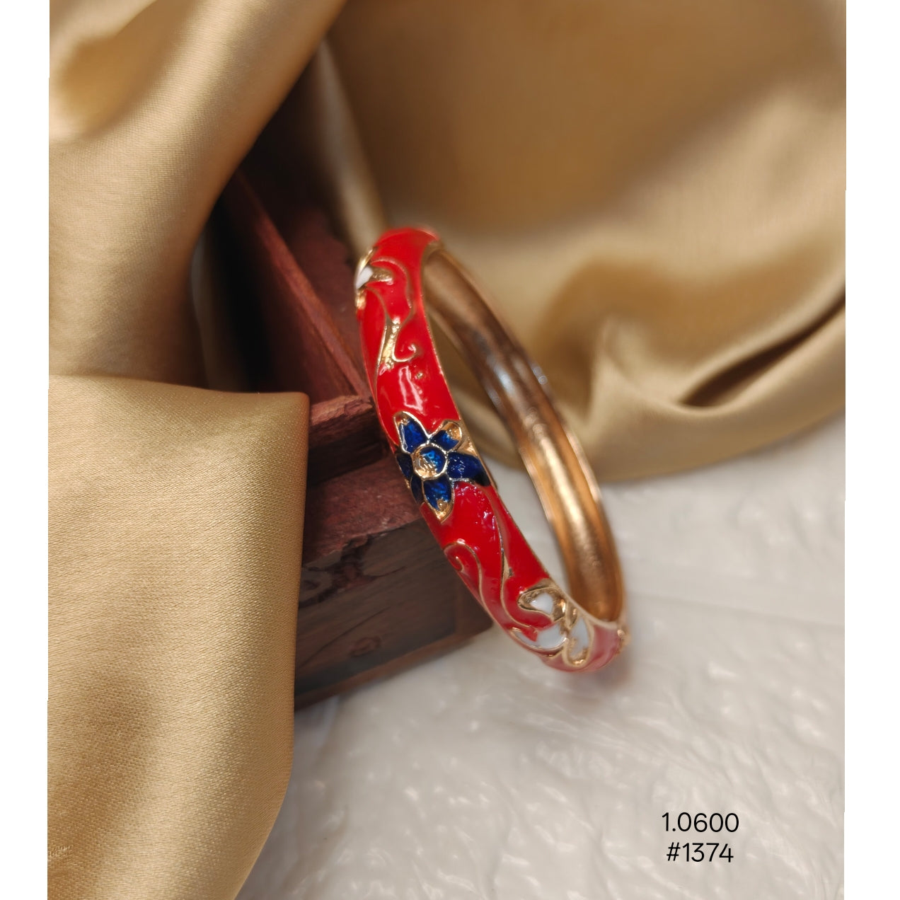 Vibrant  Meenakari Enamel Bracelet