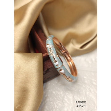 Openable Sky-Blue Enamel Bracelet