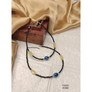 Yellow Stone Evil Eye  Anklet Set