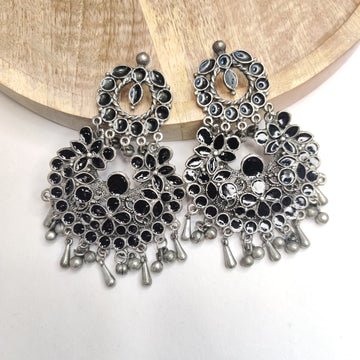 Black Afghani Earrings for Women