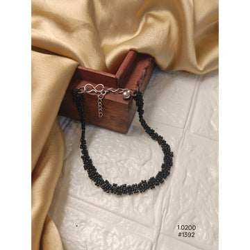 Black  Beaded Anklet