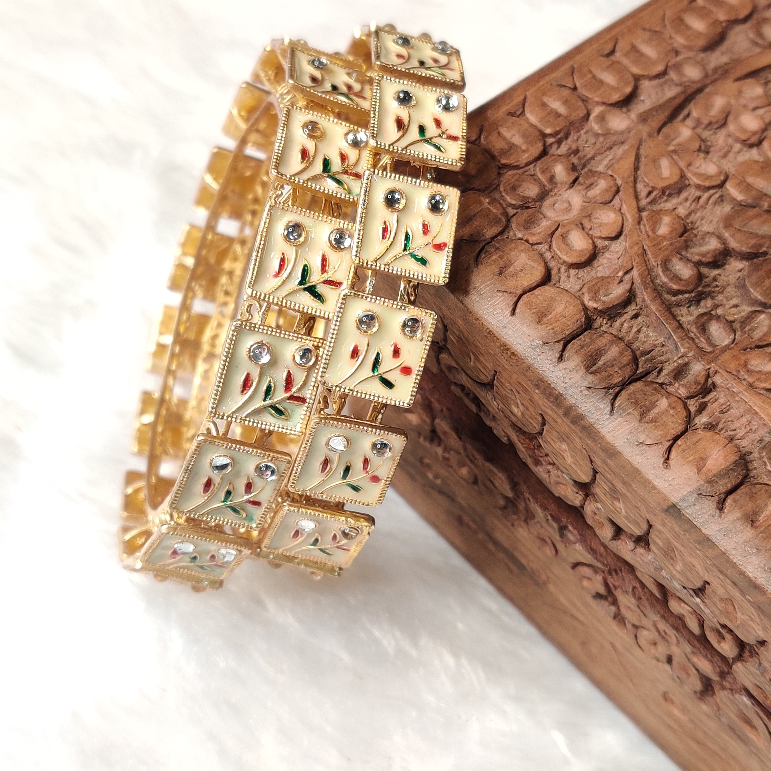 Colorful Meenakari Bangles