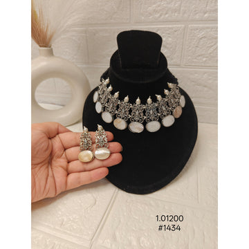 Oxidized German Silver Necklace Set