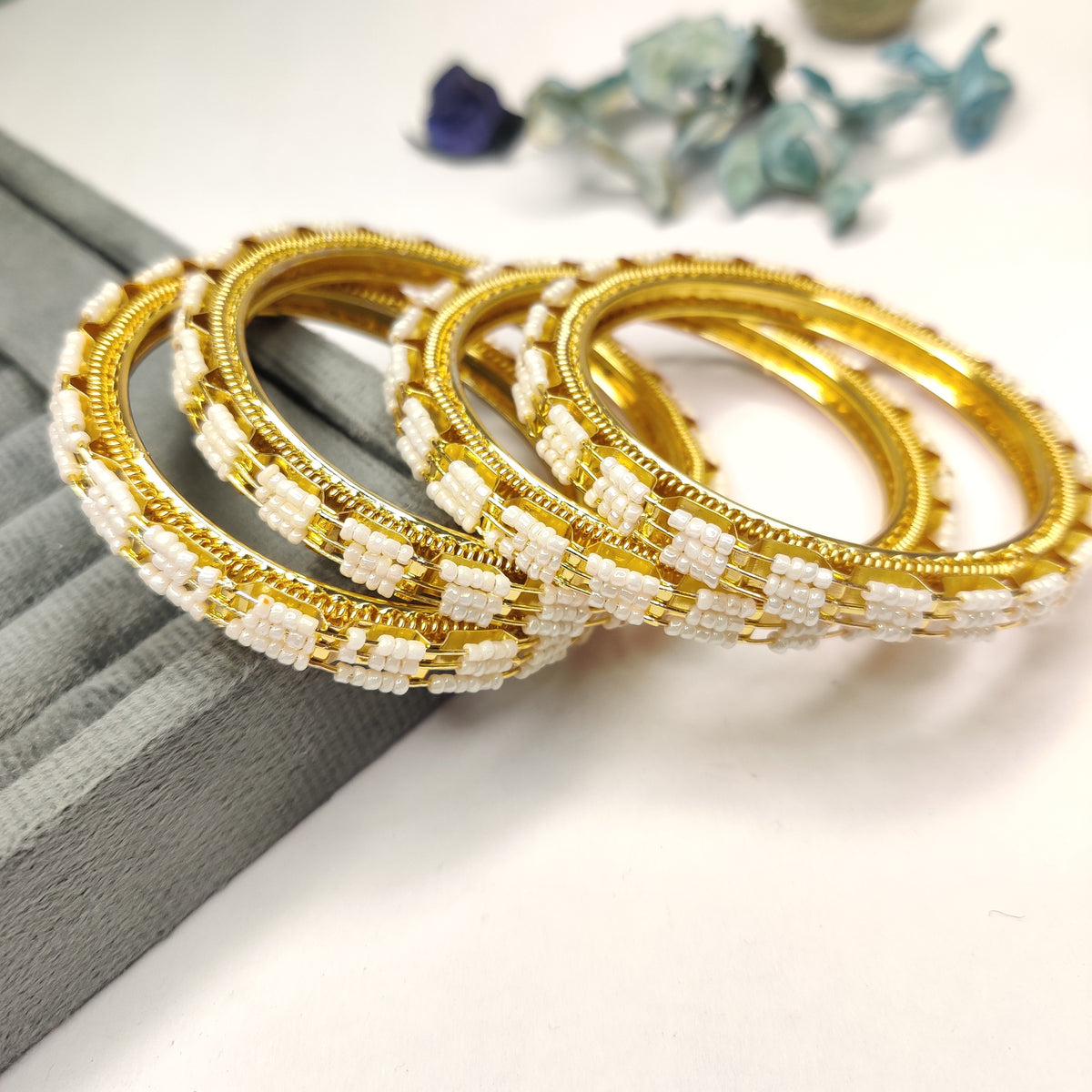 Traditional Pearl Bangle Set