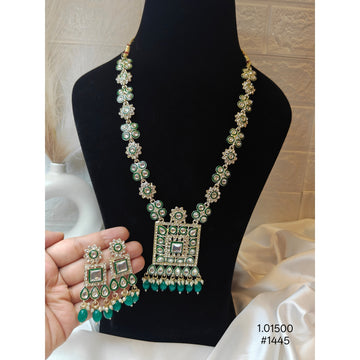 Long Polki Necklace Set