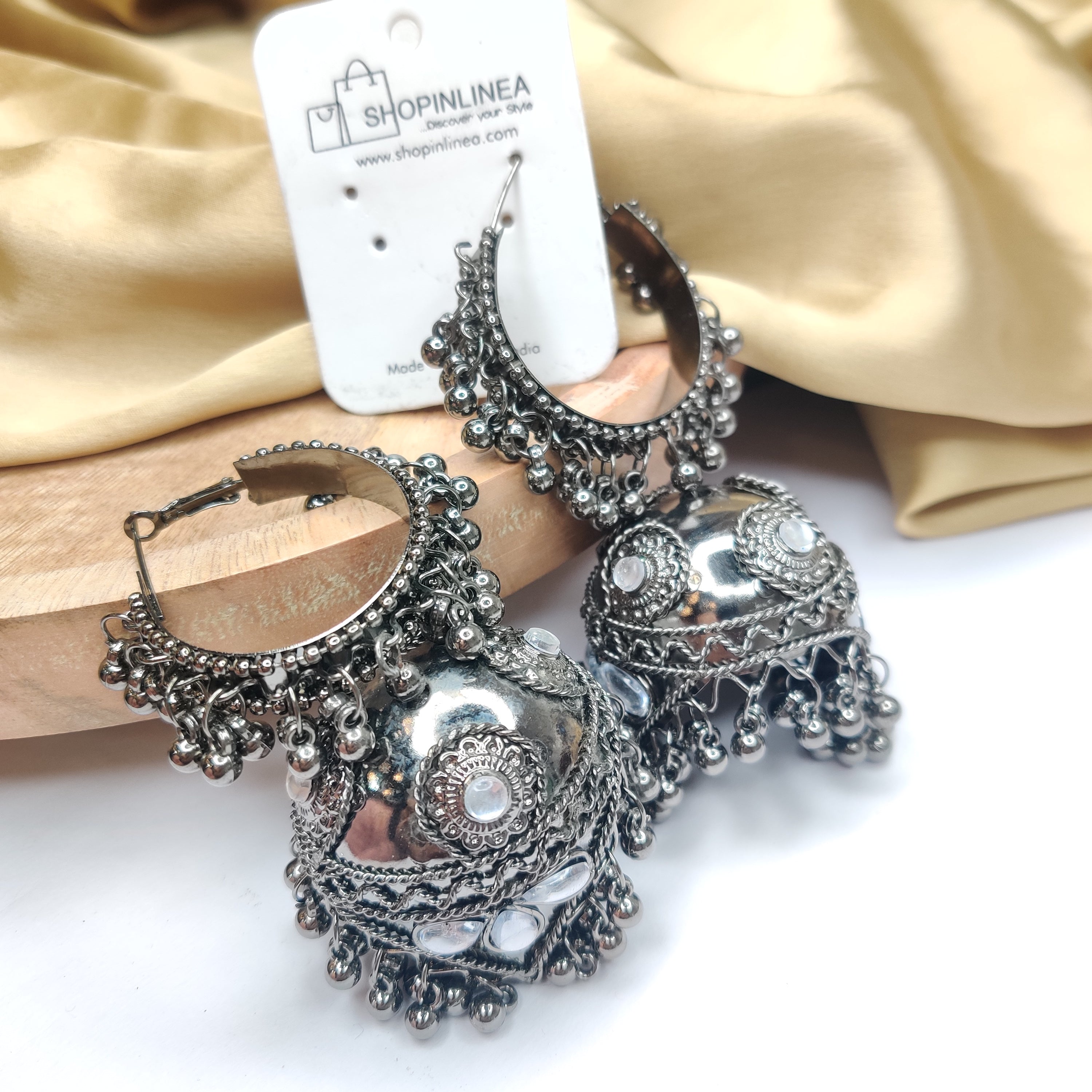 Big Silver Jhumka