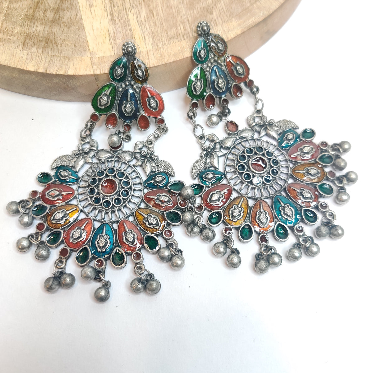 Heavy Look Multi Color Earrings
