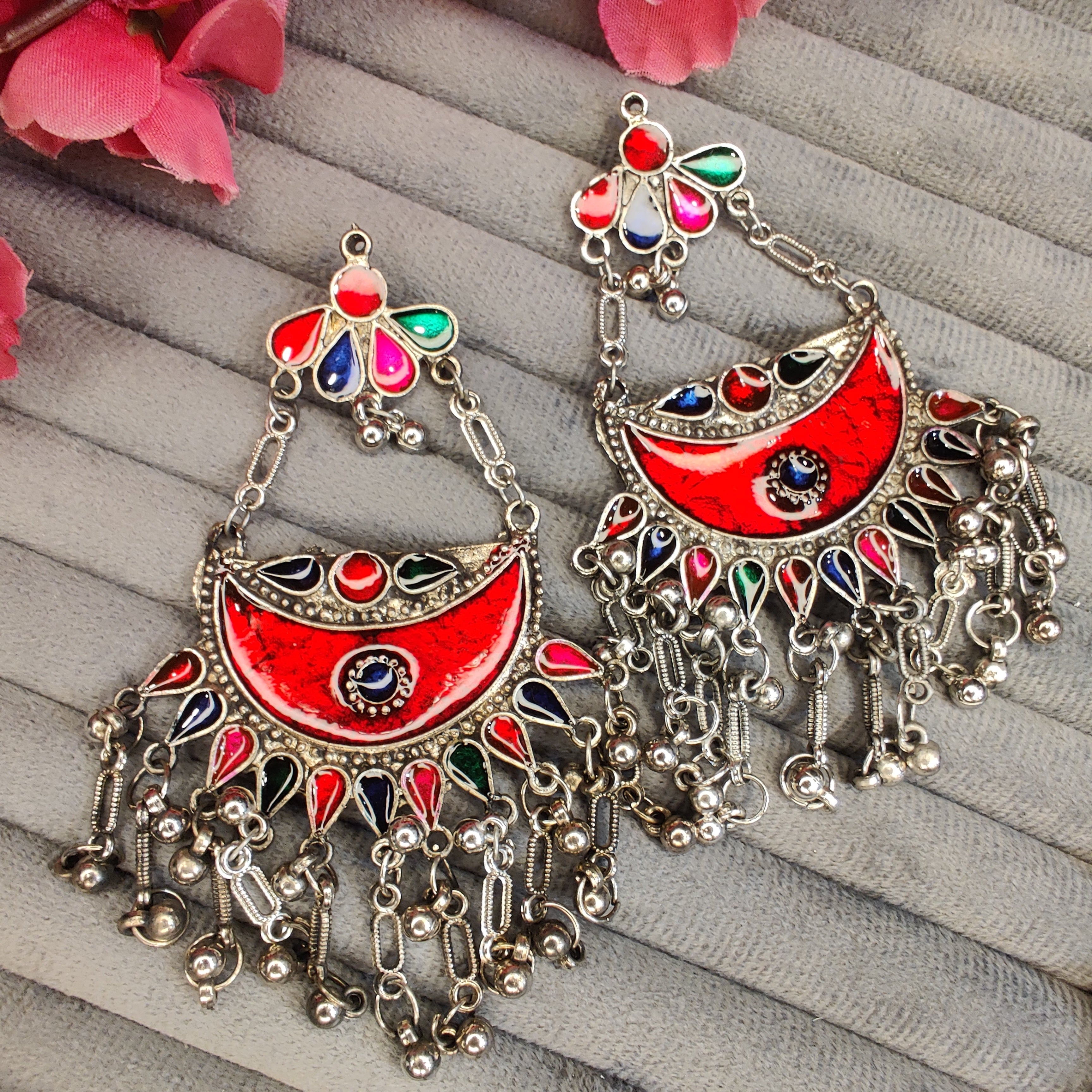 Beautiful Afghani Silver Danglers